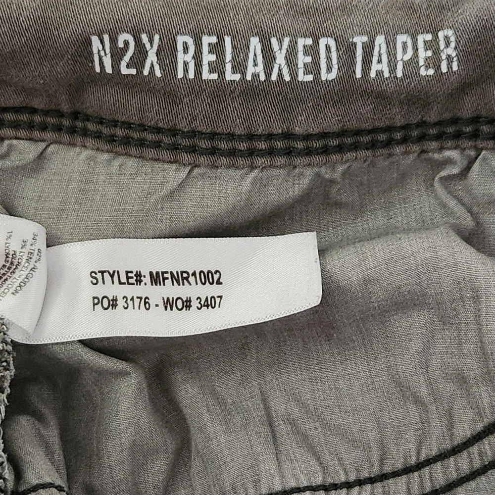 DU/ER Mens N2X Relaxed Taper Pants Mens 32x30 Gray Cotton Blend Stretch Chino